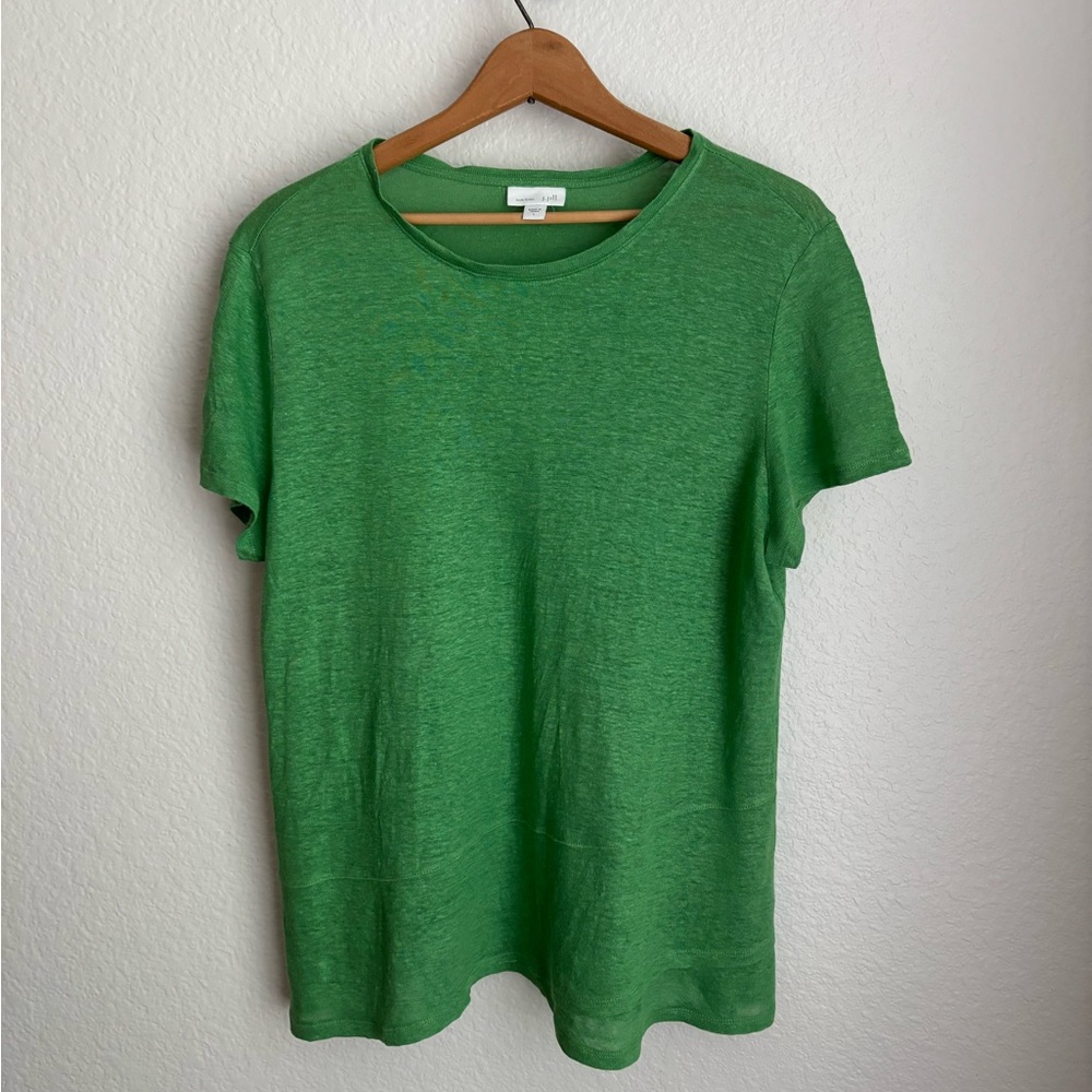 J.Jill Linen Short Sleeve Tee